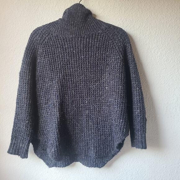 Free People Dark Gray Turtle Neck Sweater Women's Size XS - Picture 2 of 7